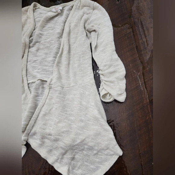 #056 Candies Small Open cream & gold Cardigan - Picture 6 of 12